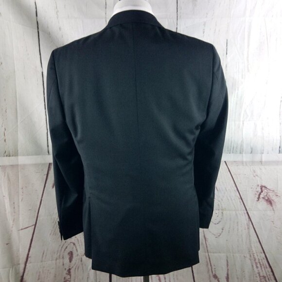 Joseph Abboud Italian Super 120's 42R Wool 2 Button Charcoal Suit Blazer Jacket - Picture 7 of 10
